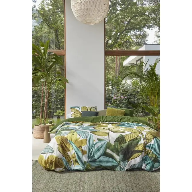 Beddinghouse Eden  Dekbedovertrek  Green 200x200/220 cm