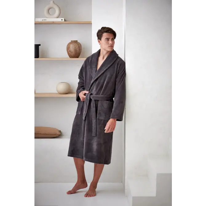 Vandyck Beaumont Peignoir Anthracite L