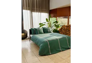 Kayori Kagura Housse de couette Flanelle 140x200/220 Vert foncé