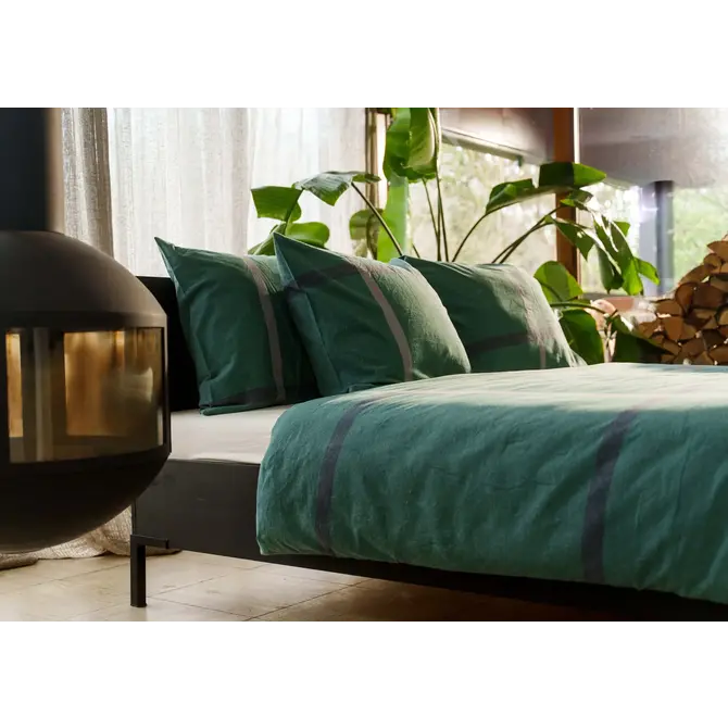 Kayori Kagura Housse de couette Flanelle 140x200/220 Vert foncé