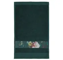 Essenza Fleur serviette d'invités Vert foncé 30x50