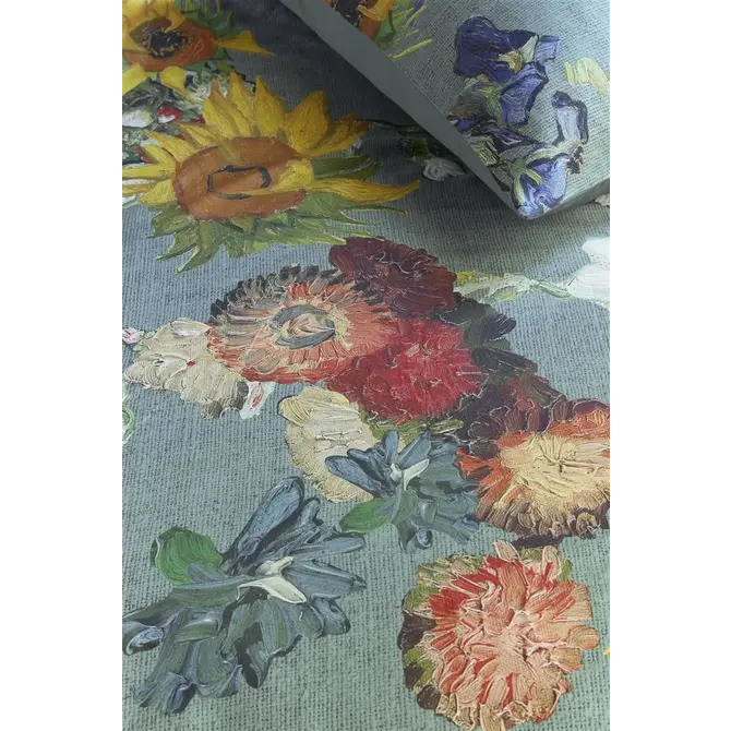 Beddinghouse x Van Gogh Museum Partout des Fleurs - Green 260x200/220 cm
