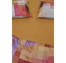 Beddinghouse Dutch Design Organic Lycra Hoeslaken - Ochre 200x200/220 cm Hoekhoogte: 40 cm