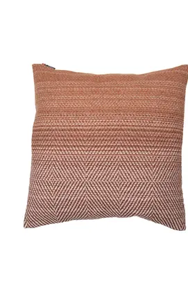 David Fussenegger housse de coussin décorative NOVA - gradient/herringbone 50x50 cm terra cotta