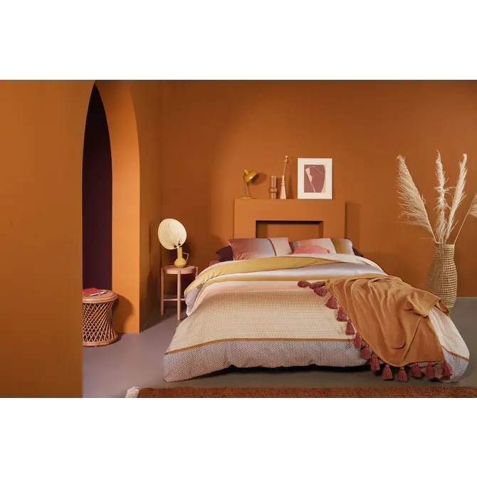 Beddinghouse Odette Dekbedovertrek - Geel 200 x 200/220 cm