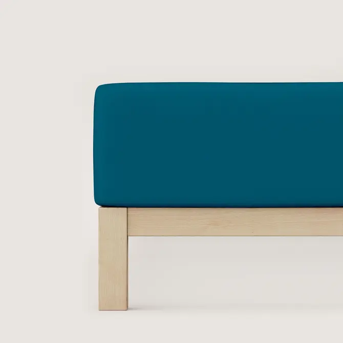 Schlafgut Pure Jersey Boxspring Drap-housse XL - 180x200 - 200x220 530 Petrol Deep