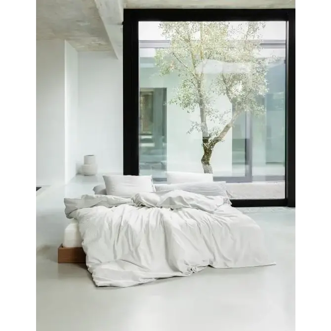Marc O'Polo Skei Taie d'oreiller 60x70 Gris clair