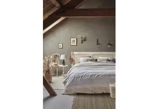 Ariande at Home - Housse de couette Stitches - Jaune 140 x 200/220 cm