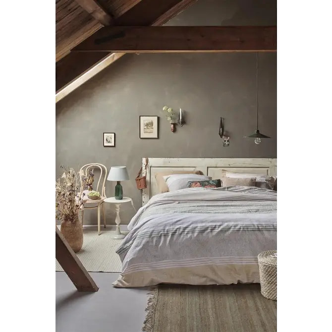 Ariande at Home - Housse de couette Stitches - Jaune 140 x 200/220 cm