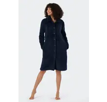 Schiesser Dames Badjas 178417 dark blue M 40/42