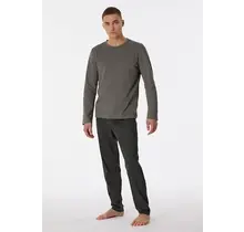 Schiesser Pyjama Long taupe colored 180249 48/S