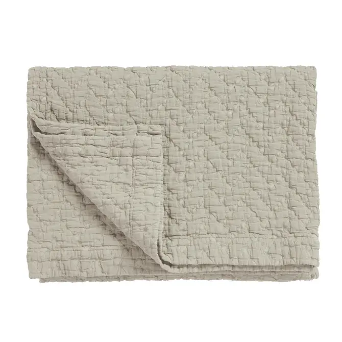 Vandyck Pure 10 G.Dyed Bedsprei 180x260 stone