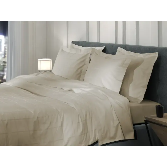 Heckett & Lane - Housse de couette Diamante 140x200x220 Mojave Sand