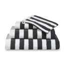 Vandyck Vandyck Verona Stripes Guest towel 30x50 off black
