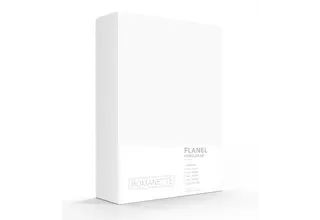 Drap-housse en flanelle Romanette Blanc 90x220