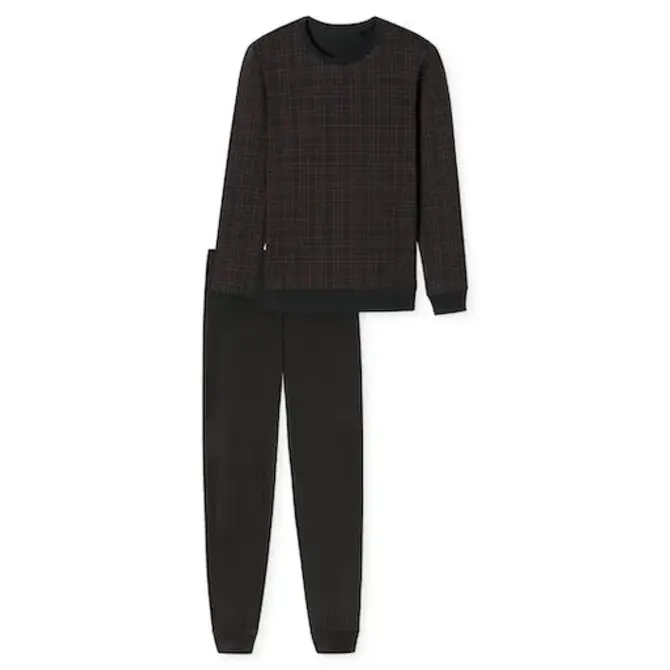 Schiesser Pyjama long anthracite 180270 52/L