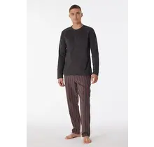 Schiesser Pyjama long anthracite 180274 52/L