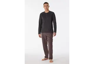 Schiesser Pyjama Long anthracite 180274 52/L