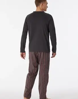 Schiesser Pyjama Long anthracite 180274 52/L