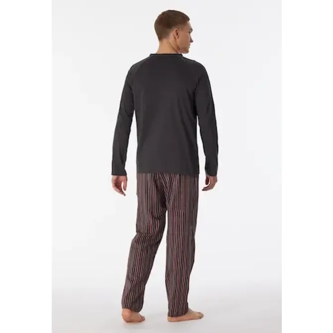 Schiesser Pyjama long anthracite 180274 52/L
