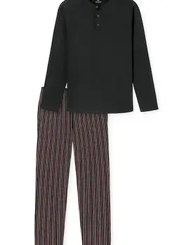 Schiesser Pyjama Long anthracite 180274 52/L