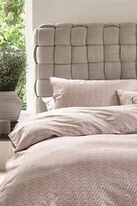 Riviera Maison Kussensloop Bambu  Zachtroze 60x70 cm