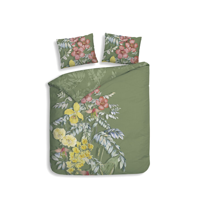 Heckett & Lane Jean Dekbedovertrek 200x200/220 Green Heckett & Lane Jean Dekbedovertrek 200x200/220 Green