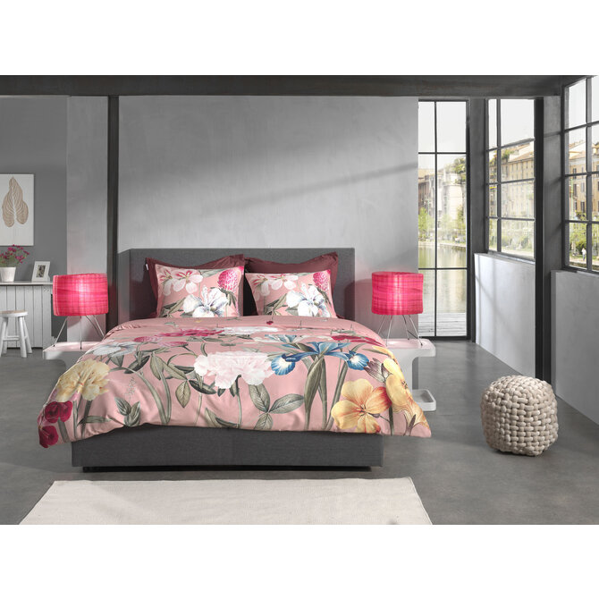 Heckett & Lane Flores Dekbedovertrek 200x200/220 Pink