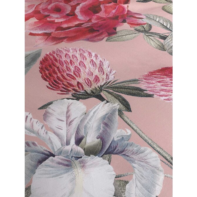 Heckett & Lane Flores Housse de Couette 200x200/220 Rose
