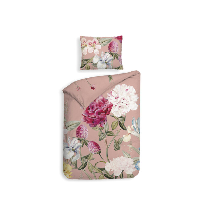 Heckett & Lane Flores Housse de Couette 200x200/220 Rose