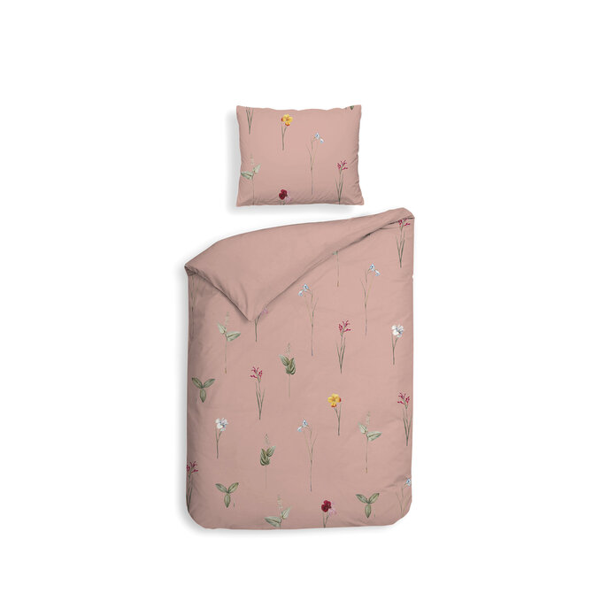 Heckett & Lane Flores Housse de Couette 200x200/220 Rose