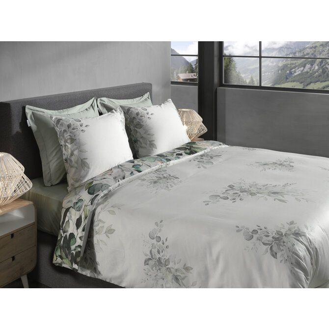 Heckett & Lane Rein Dekbedovertrek 200x200/220 Green Heckett & Lane Rein Dekbedovertrek 200x200/220 Green