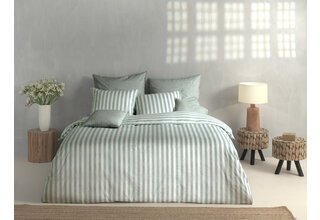 Zo! Home Banda di Lino Dekbedovertrek 140x200/220 Moss Green