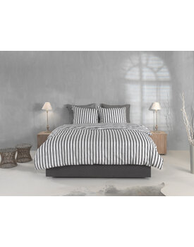 Zo! Home Banda di Lino Dekbedovertrek 240x200/220 Dark Grey