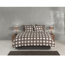 Zo! Home Quattro di Lino Housse de Couette 140x200/220 Palm Taupe