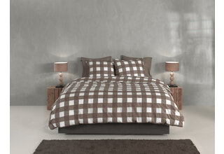 Zo! Home Quattro di Lino Dekbedovertrek 140x200/220 Palm Taupe
