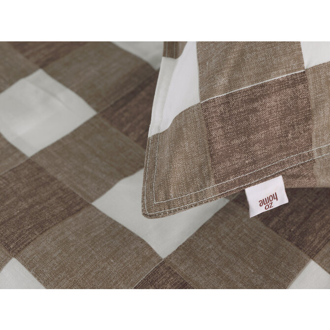 Zo! Home Quattro di Lino Dekbedovertrek 200x200/220 Palm Taupe