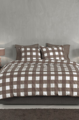Zo! Home Quattro di Lino Housse de Couette 240x200/220 Palm Taupe