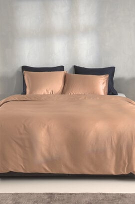 Zo! Home Percalle Dekbedovertrek 140x200/220 Cream Tan