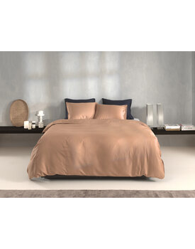 Zo! Home Percalle Dekbedovertrek 240x200/220 Cream Tan