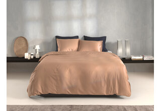 Zo! Home Percalle Dekbedovertrek 240x200/220 Cream Tan