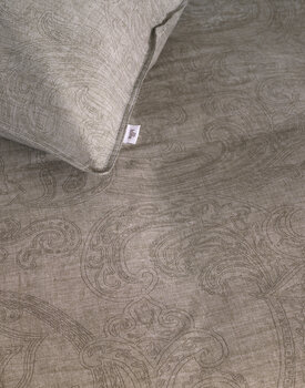 Zo! Home Paisley di Lino Dekbedovertrek 200x200/220 Palm Taupe