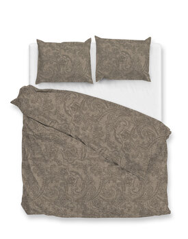 Zo! Home Paisley di Lino Dekbedovertrek 200x200/220 Palm Taupe