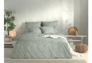 Zo! Home Paisley di Lino Dekbedovertrek 140x200/220 Moss Green