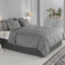 Zo! Home Zo! Home Paisley di Lino Dekbedovertrek 140x200/220 Dark Grey