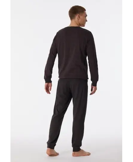 Schiesser Pyjama Long anthracite 180270 56/XXL