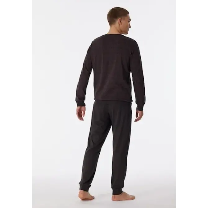 Schiesser Pyjama long anthracite 180270 56/XXL