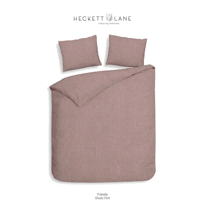 Heckett & Lane Franela Dekbedovertrek 200x200/220 Shady Pink