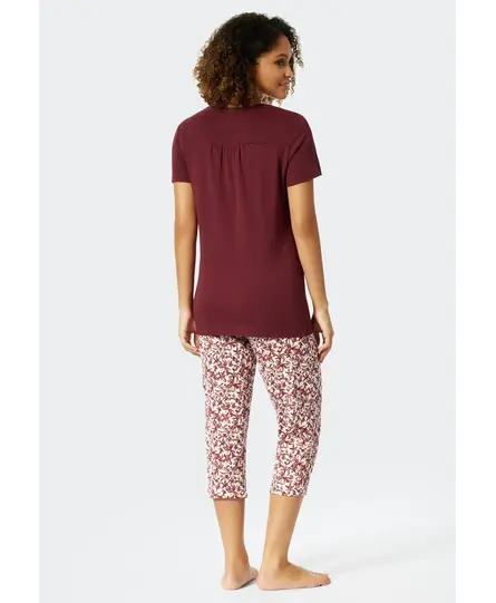 Schiesser Pyjama 3/4, korte mouw plum 176994 40/L