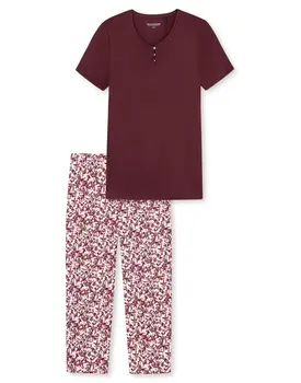 Schiesser Pyjama 3/4, korte mouw plum 176994 40/L